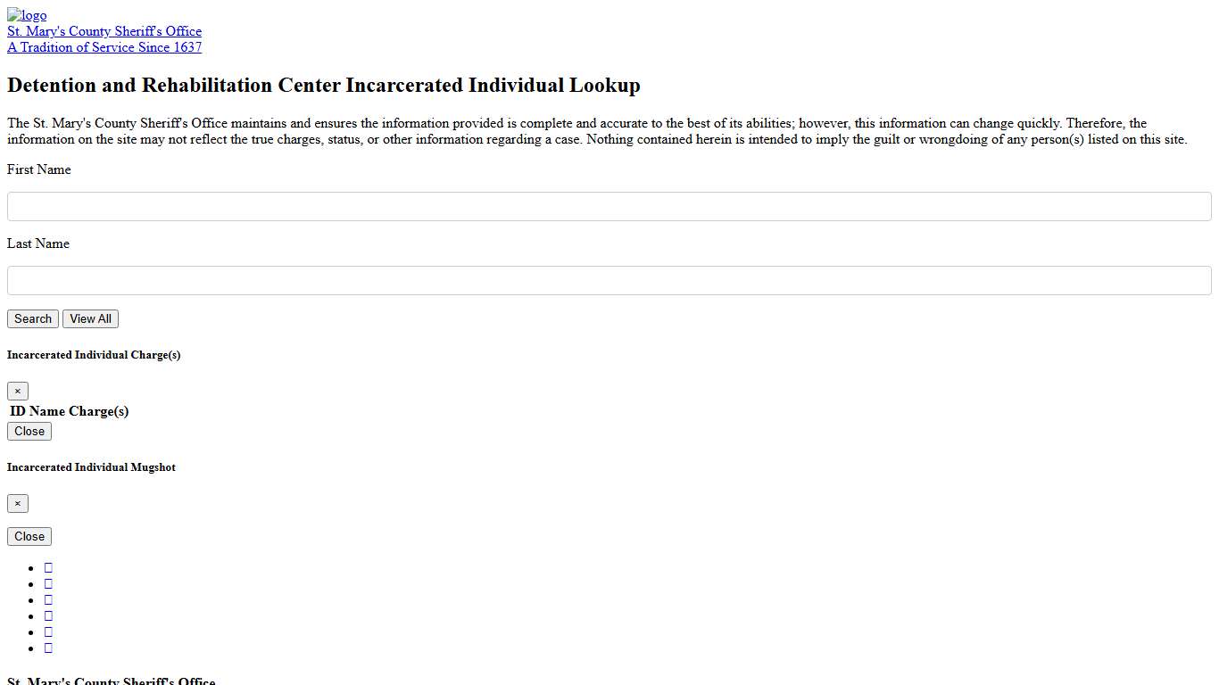 St. Mary's County Sheriff's Office Mugshot - Mugshot